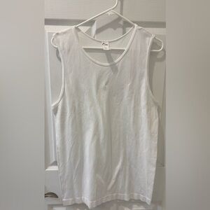 Zyia Active‎ White Ribbed Tank  Top